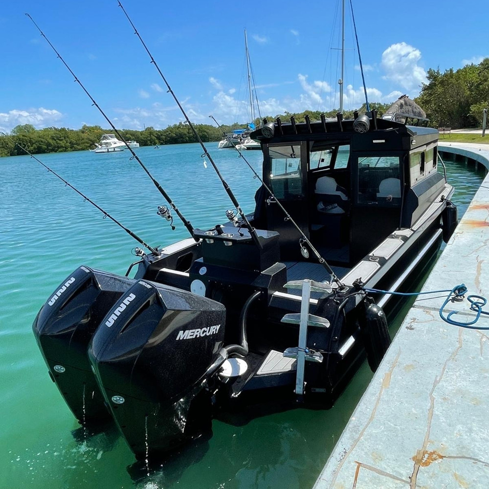 Fishing Boat Trailer - 18フィートアルミ製漁船（モーターとトレーラー付き）海洋深海漁業用