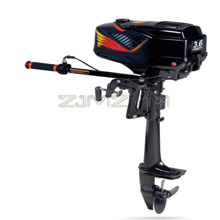 Fishing Boat Outboard Motor - 2ストローク3.6馬力船外機 水冷式スラスタープロペラ アサルトボート ゴムボート用モーター ガソリンエンジン カヤックボート用
