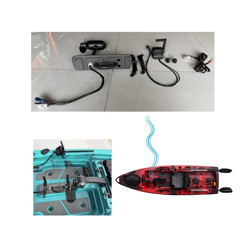 Fishing Boat Trolling Motor - 55LBS 66LBS ブラシレスハイブリッド電動トローリングモーター（カップホルダー付き）小型漁船用