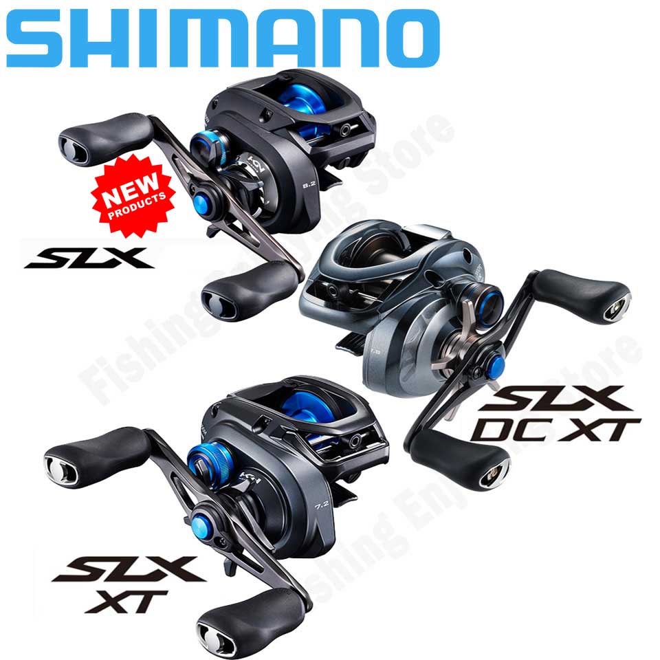 Abu Garcia Reel Max - SHIMANO-SLX ccベイトキャスティングフィッシングリール,インフィニティブレーキシステム,比率8.2, 7.2, 6.3,ハガーヌボディ,XT, SLX,新品