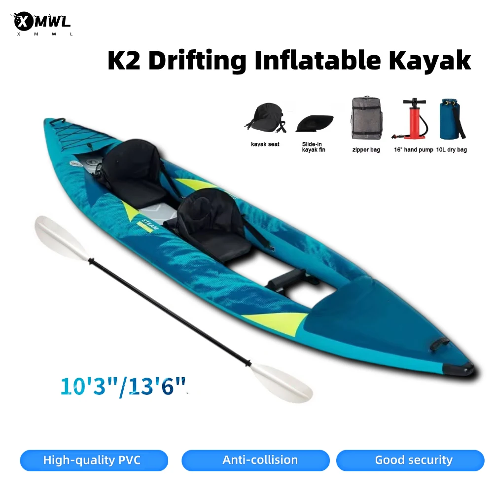 Fishing Boat Paddle - カヌーカヤック インフレータブルボート 1～2人乗り 840D 10'3