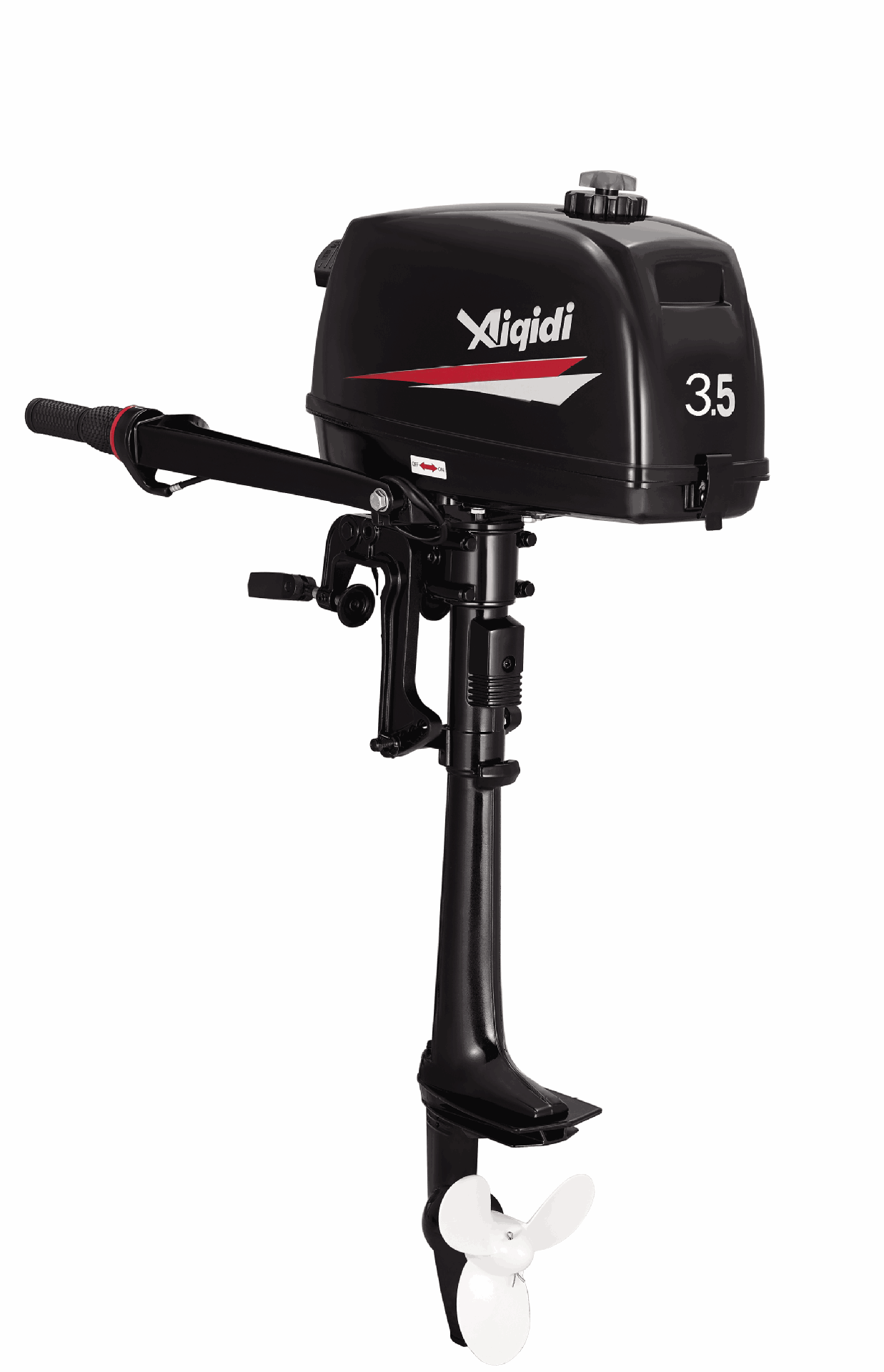 Fishing Boat Outboard Motor - 新入荷 Aiqidi 2ストローク 3.5馬力 水冷式ガソリン船外機 ゴムボート用