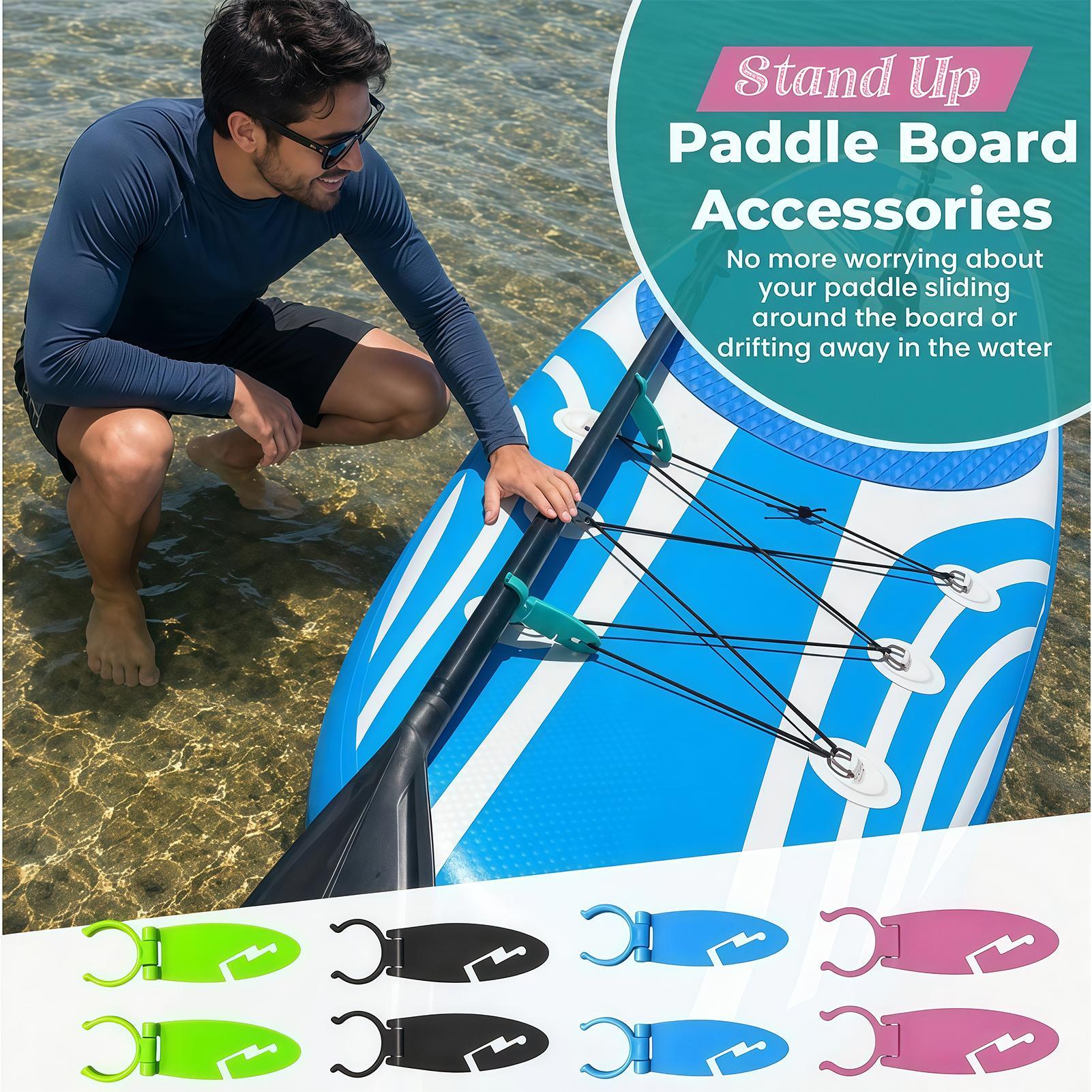 Fishing Boat Paddle - 2個入りパドルボードカップホルダー、滑り止めユニバーサルマウント（SUP用）、防水ドリンクホルダー（カヤック、カヌー、釣り用）、調整可能なベース