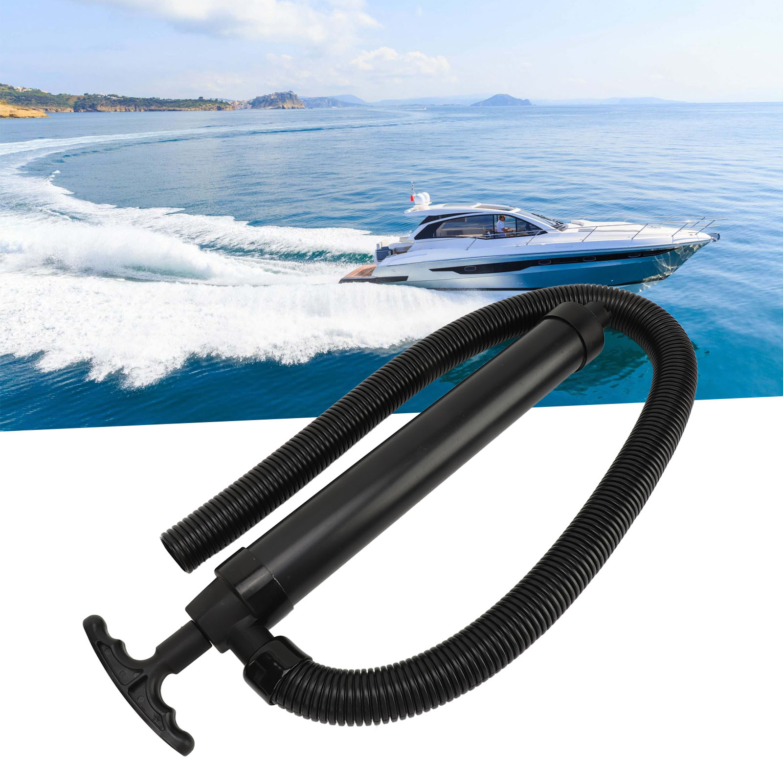 Fishing Boat Bilge Pump - 手動ポンプホース,ボート,漁船,カヤック,スピードボートアクセサリー,ボート,ホース付きポータブルウォーターポンプ