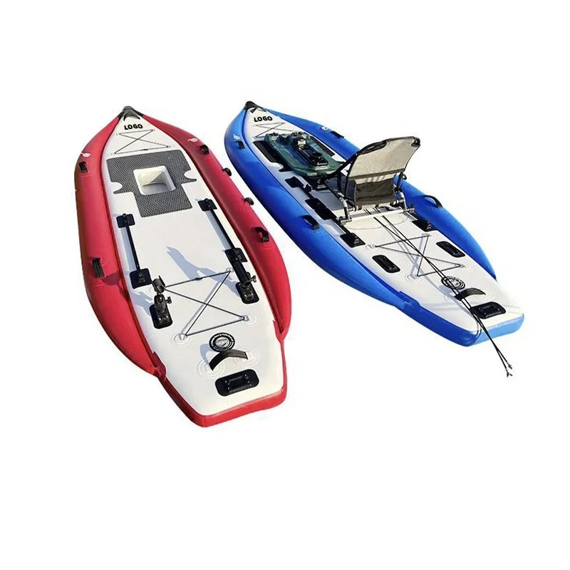 Fishing Boat Aluminum - 340×115×15cm LLDPE+PVC製 フットペダル駆動 カヌーボート シングルフィッシング インフレータブルペダルカヤック
