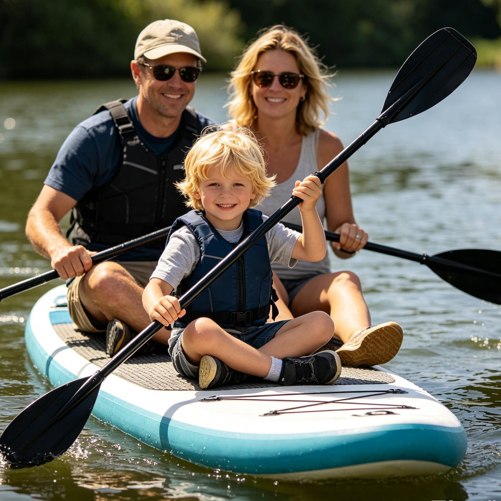 カーボンファイバーパドル 2 セクション軽量ダブルヘッドパド - Fishing Boat Paddle のレビューと価格
