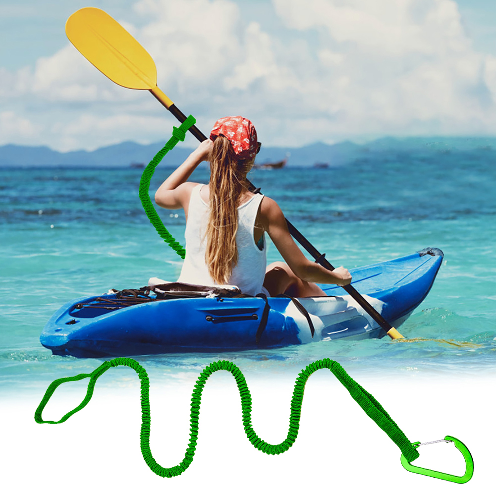 4~1PCS カヤックパドルリーシュ 調節可能な伸縮性ストラ - Fishing Boat Paddle のレビューと価格