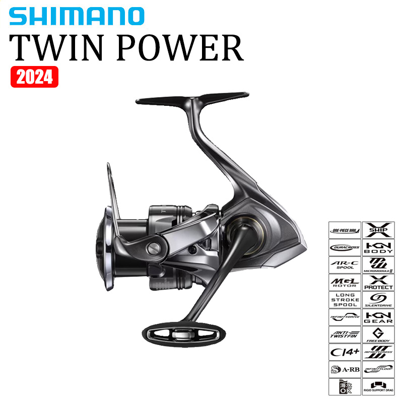 シマノ 2024 ツインパワー 海水対応スピニングリール 1 - Shimano Reel Sustain のレビューと価格