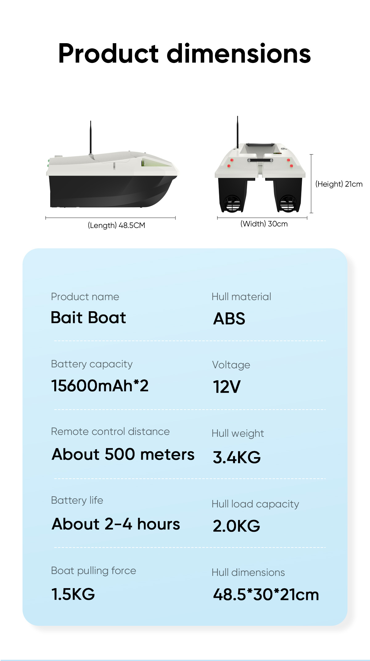 自動航行RCフィッシングベイトボートABSプラスチック100 - Fishing Boat Gps のレビューと価格