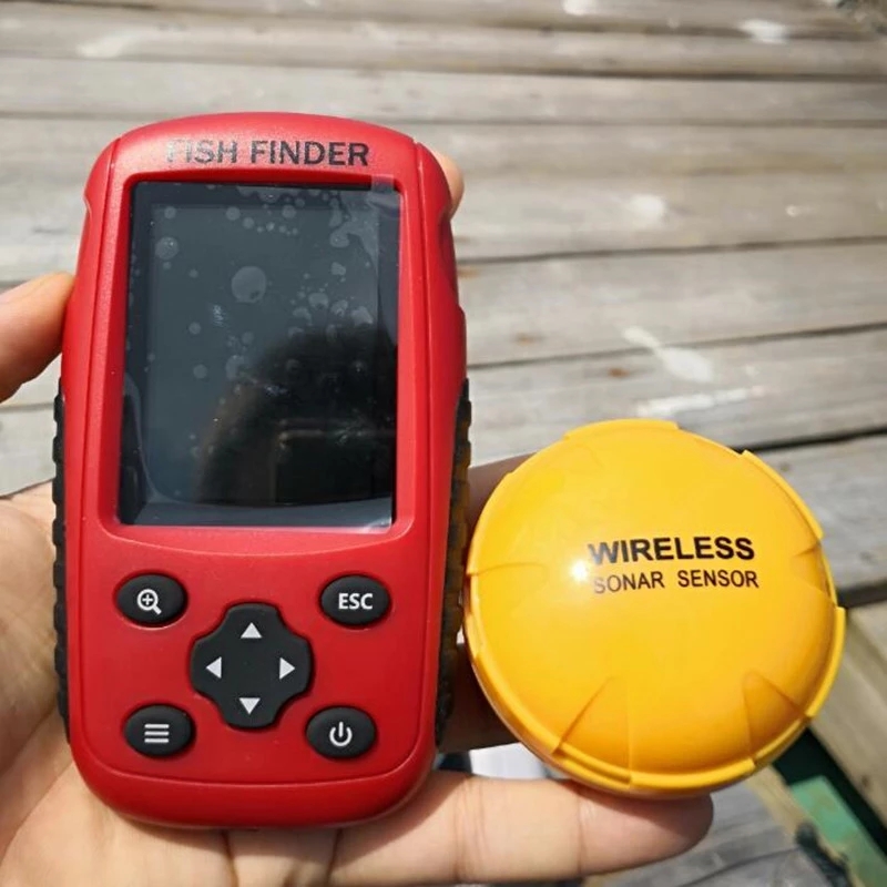 魚群探知機 ワイヤレスソナーセンサー 水深50m 距離200 - Fishing Boat Depth Finder のレビューと価格