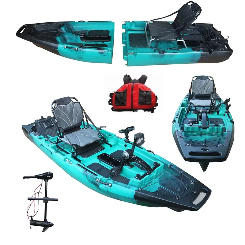 人気の1人乗りHDPE/PEシットオントップ電動シーカヌーフ - Fishing Boat Paddle のレビューと価格