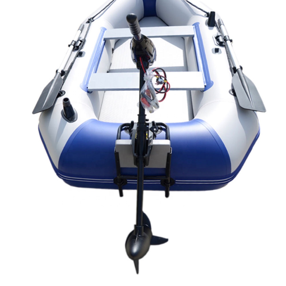 4人乗りPVCインフレータブルエアマットフロアフィッシングデ - Fishing Boat Outboard Motor のレビューと価格