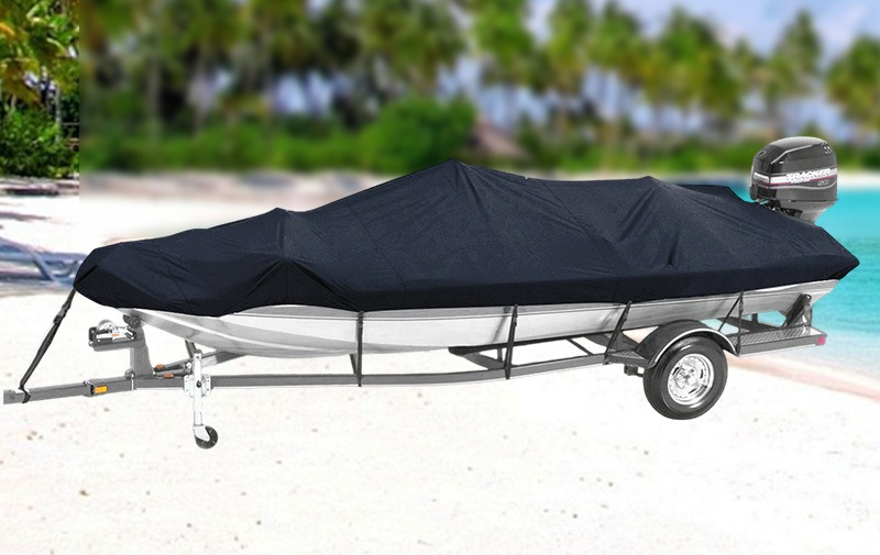 190T防水ボートカバー、スピードボートトレーラーフィッシン - Fishing Boat Trailer のレビューと価格