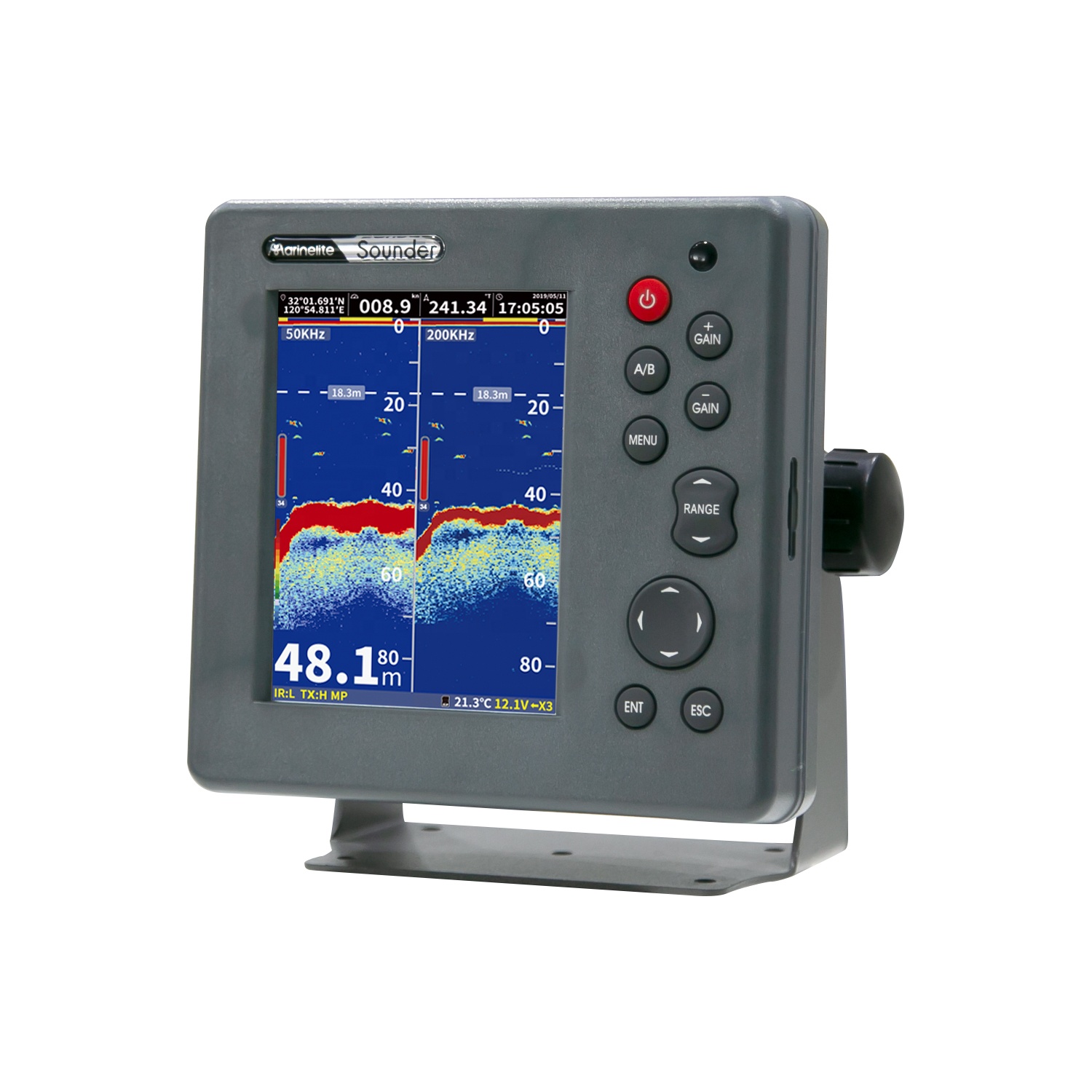 マリネライトボートアクセサリー マリン魚群探知機と深度計 釣 - Fishing Boat Depth Finder のレビューと価格