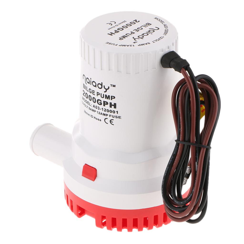 電動ビルジポンプ 2000GPH 水中ポンプ マリンウォータ - Fishing Boat Bilge Pump のレビューと価格