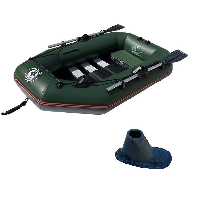 1人乗り釣り用ボート格安インフレータブルローイングカヤックポ - Fishing Boat Oar のレビューと価格