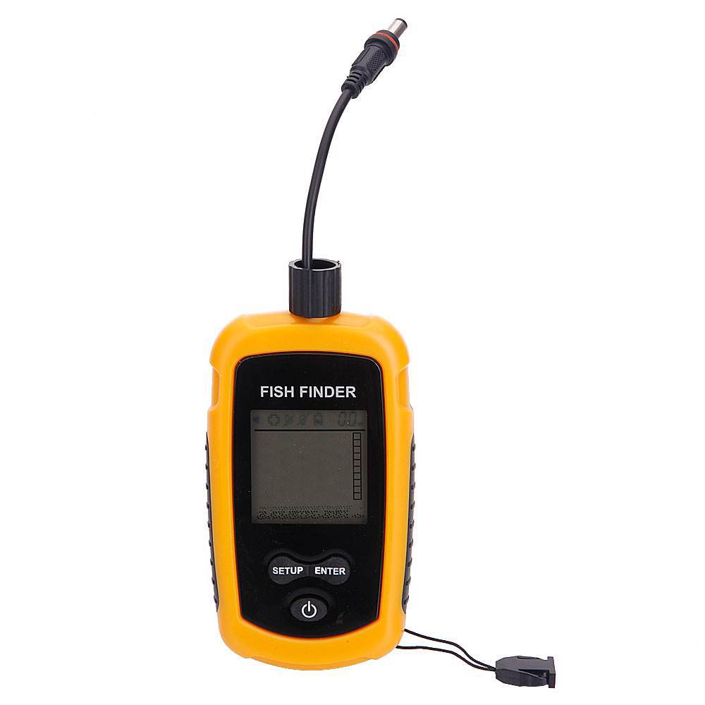 アラーム付き100Mポータブルソナー魚群探知機 ソナー範囲エ - Fishing Boat Depth Finder のレビューと価格