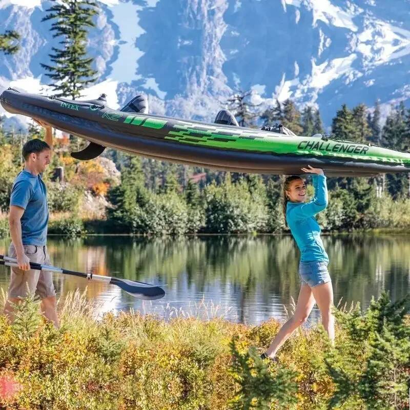 1/2人乗りカヤックインフレータブルディンギーラフティングダ - Fishing Boat Inflatable のレビューと価格