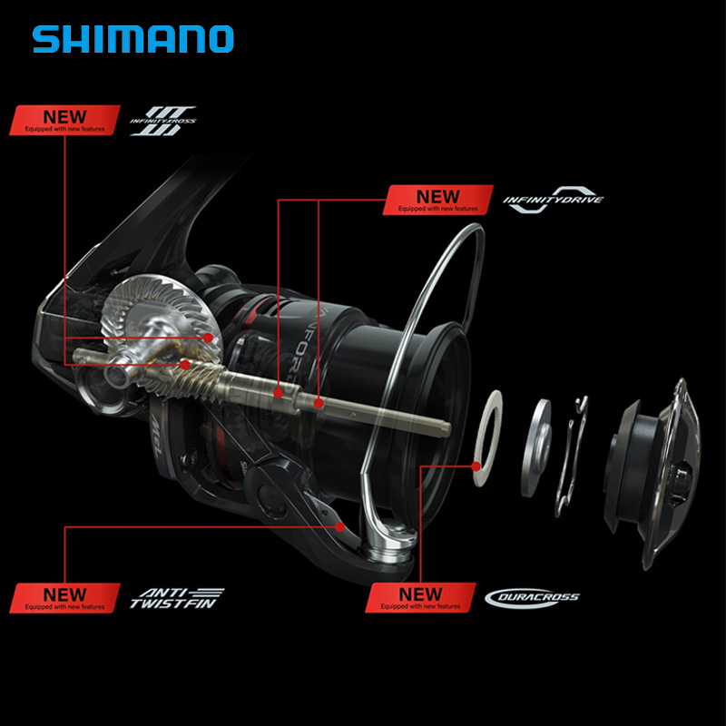 Shimano-淡水および塩水釣りリール,2500/3000 - Shimano Reel Sienna のレビューと価格