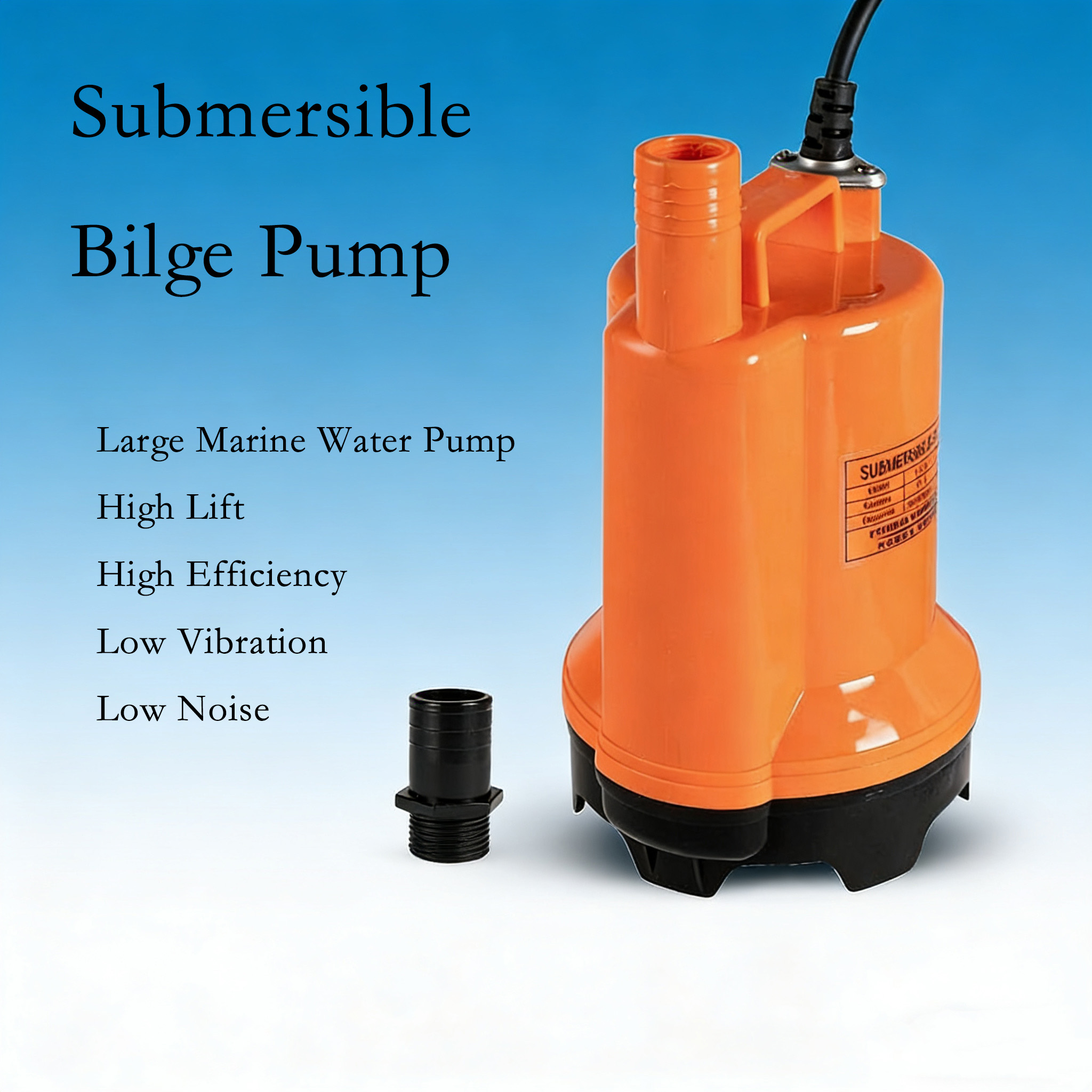 12V DC水中ポンプ、高流量マリンビルジポンプ、漁船用排水 - Fishing Boat Bilge Pump のレビューと価格