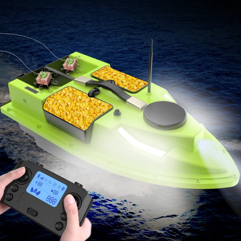 D19 GPS RCベイトボート 600M 4つのホッパー  - Fishing Boat Gps のレビューと価格