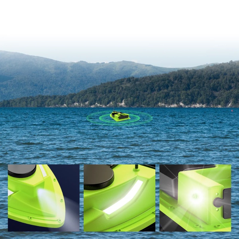 D19 GPS RCベイトボート 600M 4つのホッパー  - Fishing Boat Gps のレビューと価格