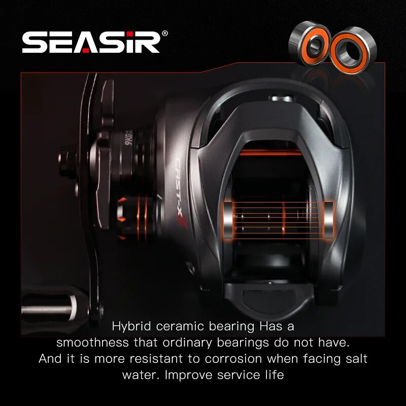 Seasirキャストx2ベイトキャスティングリール7.3:1 - Kastking Reel Zephyr のレビューと価格